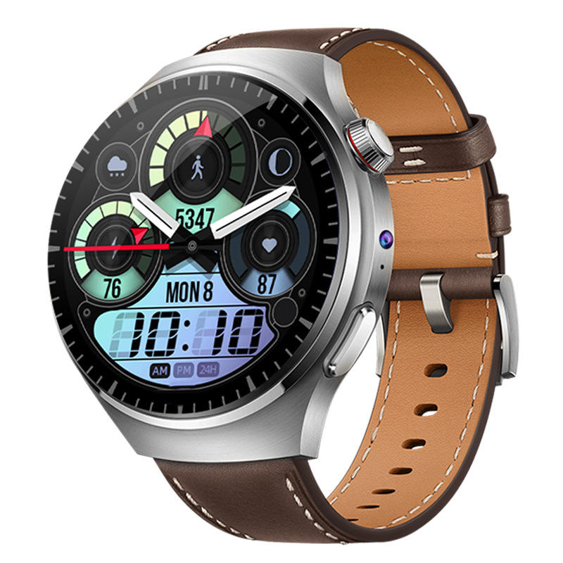 B14 Smart Watch 5G SIM Card All-Network for Play Store App Download Dual Camera Video Call Photography AMOLED Silicone Grey colour