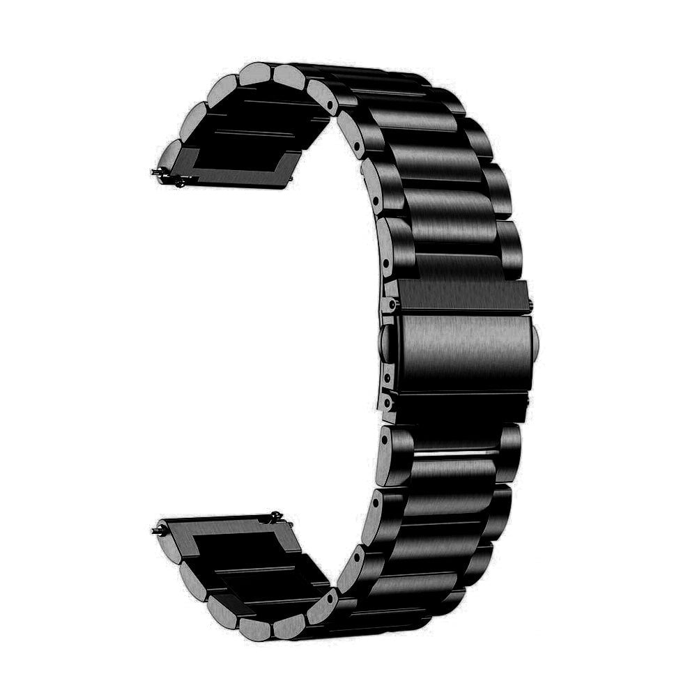22mm Metal Strap For Smartwatch - Black