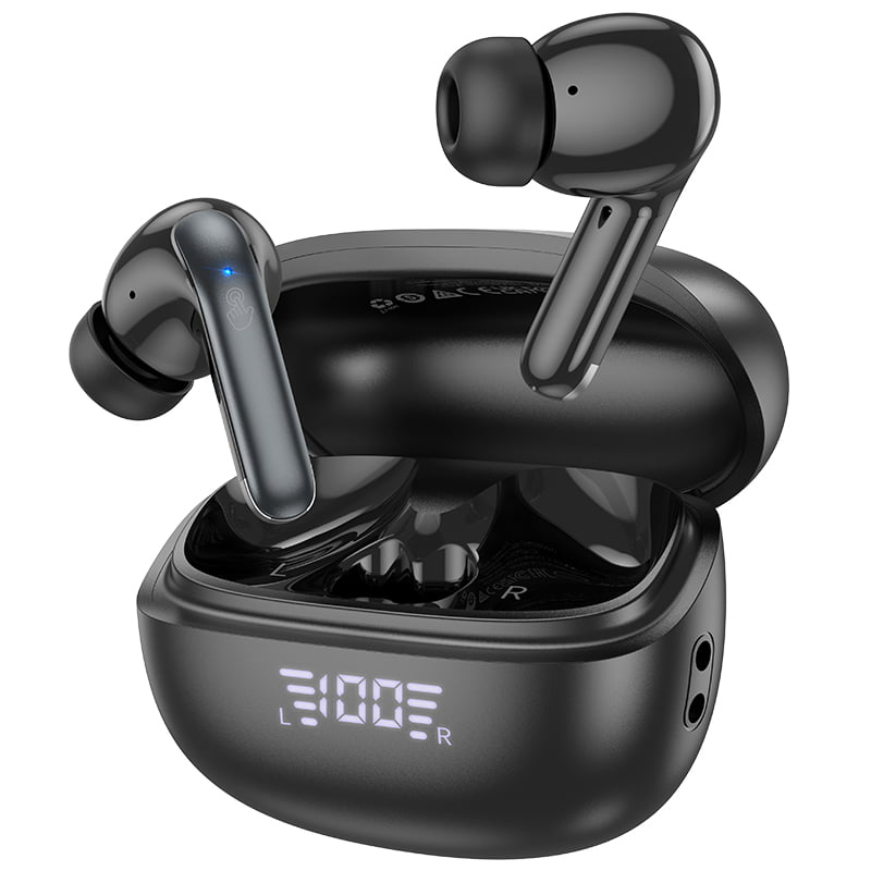 HOCO EQ5 ANC+ENC Bluetooth 5.3 Wireless Earphone - Black Color