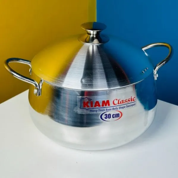 KIAM Classic Belly Shape Saucepan 30cm
