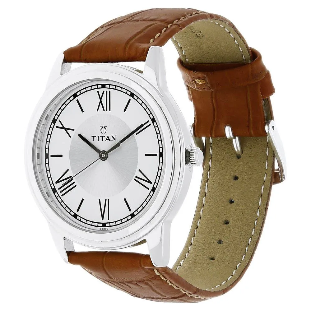 Titan Leather Belt Men's Watch - (1735SL01)
