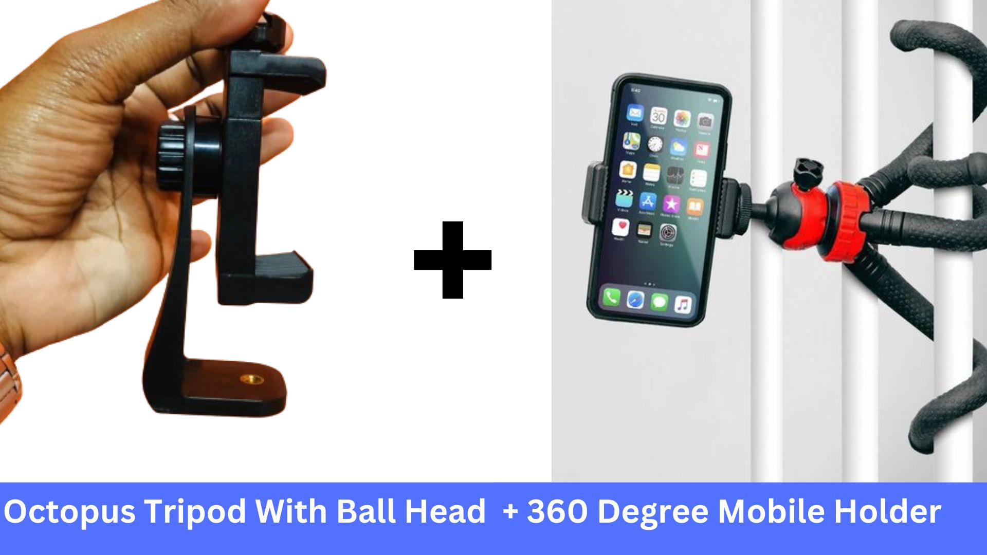 Combo! Octopus Tripod With Ball Head- Best For DSLR Or Smartphone Vlogging & Table Stand with mobile tripod