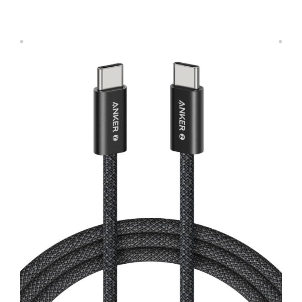 Anker Zolo 240W USB C to USB C Cable for iPhone 16 Series, MacBook & Android Phones - 1.5 Meter, Black Color
