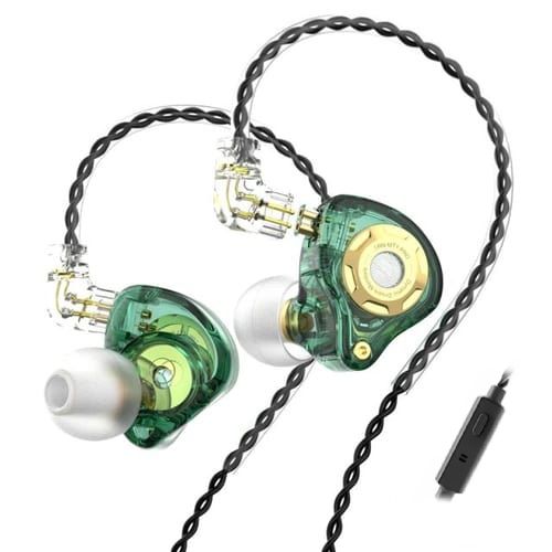 TRN MT1 Pro Professional Hi-Fi Dynamic Driver In-Ear Monitor Earphone - Green
