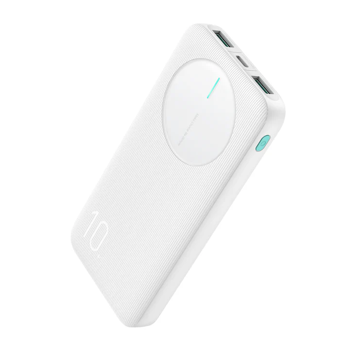JOYROOM JR-PBF12 2.4A LED Power Bank 22.5W 10000mAh - White