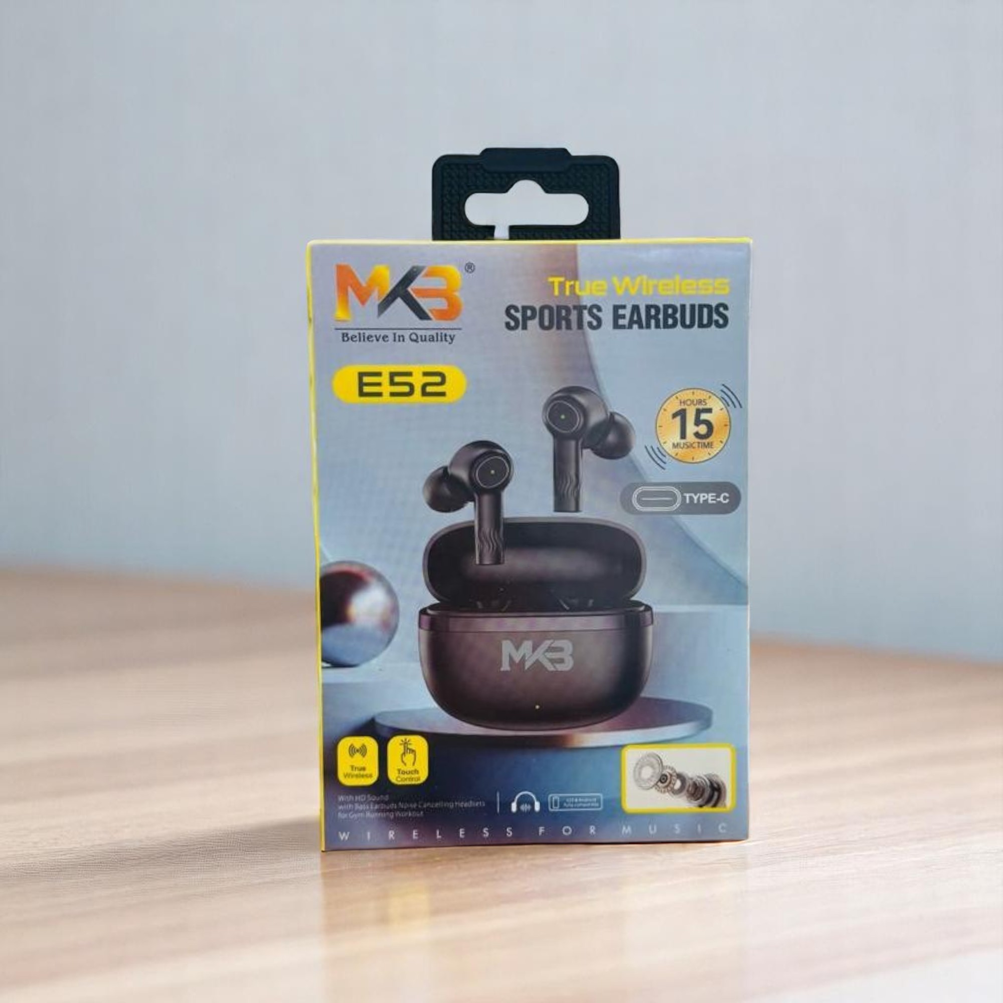 MKB E52 True Wireless Earbuds - Black