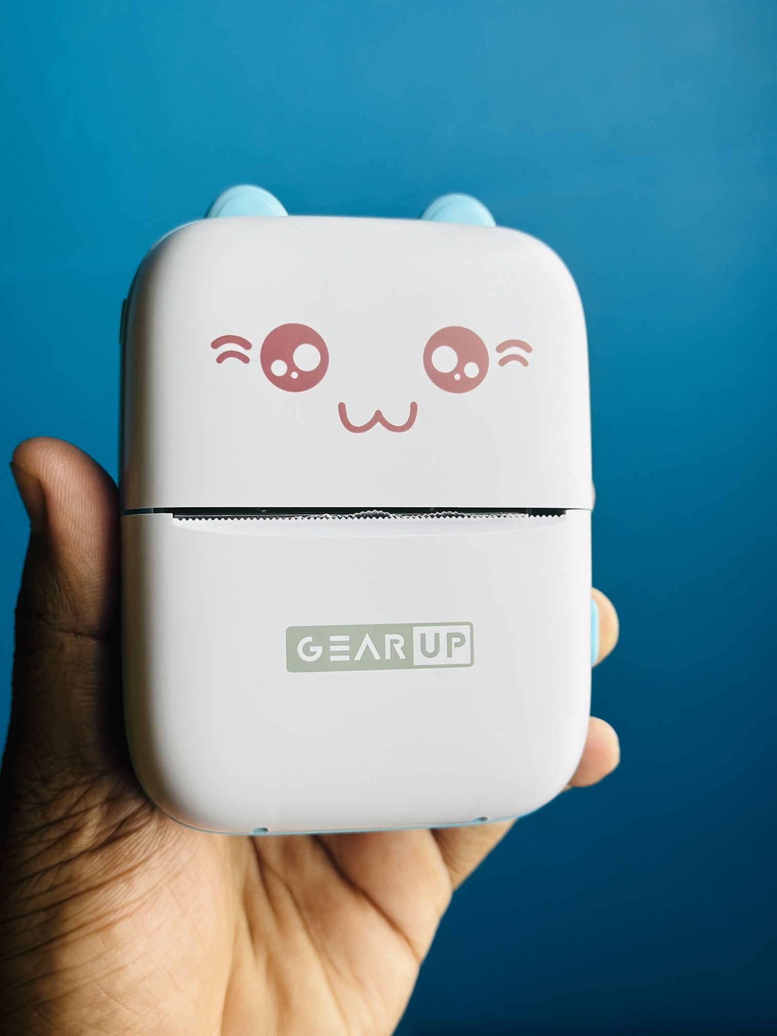 GearUP mini Thermal Bluetooth Printer - Blue Color