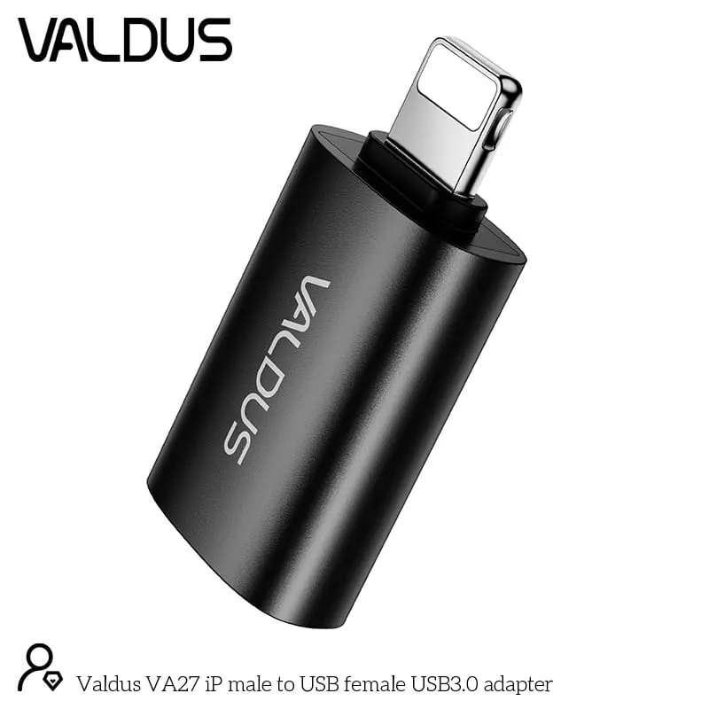 Valdus VA27 Lightning to Type A OTG Converter