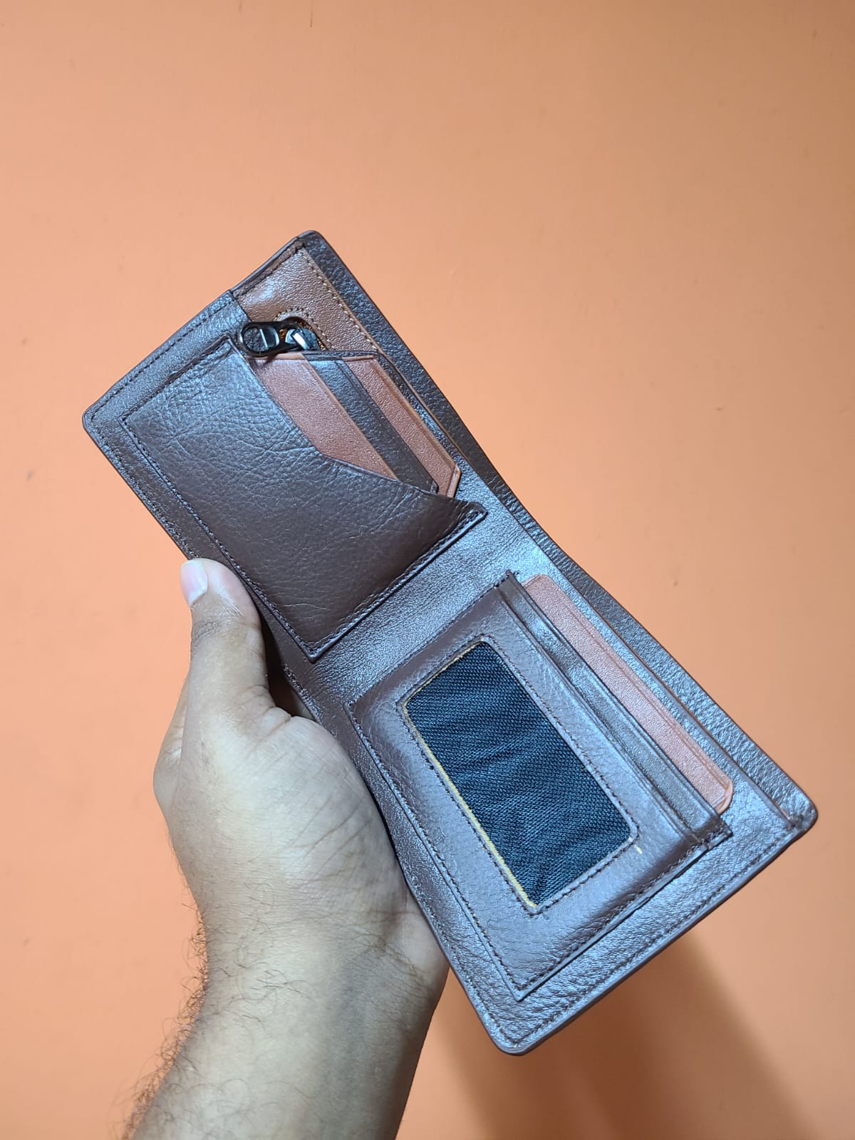 Men’s Stylish Leather Wallet – Chocolate Color
