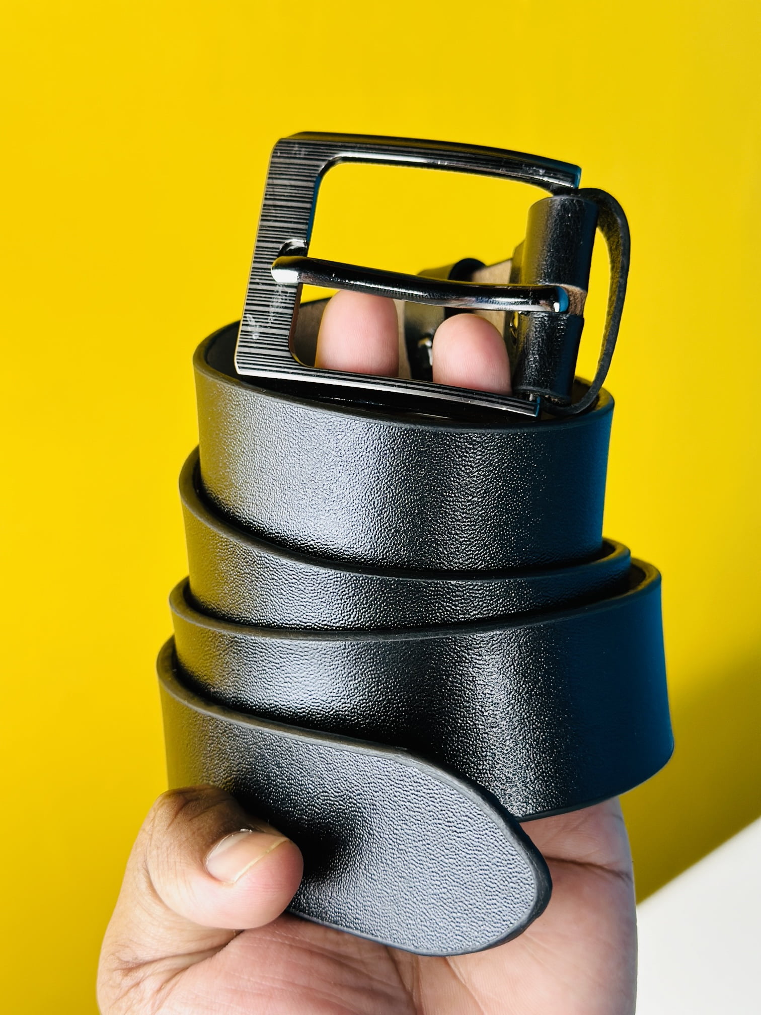 Genuine Leather Belt-  Black (GearUp1002)
