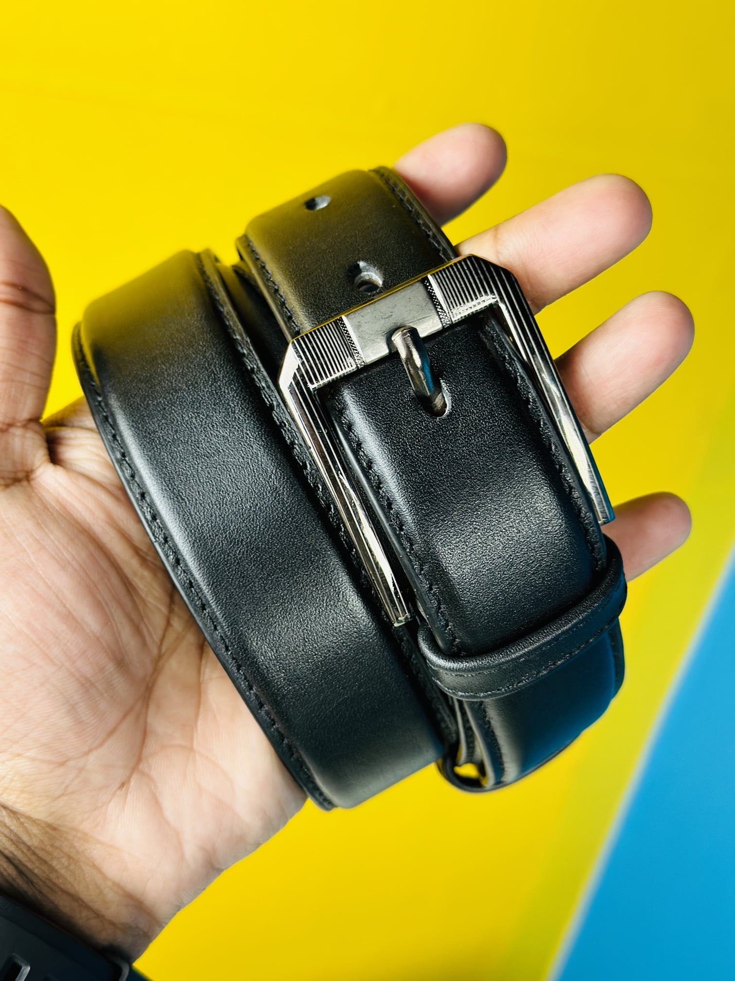Genuine Leather Belt-  Black (GearUp1006)