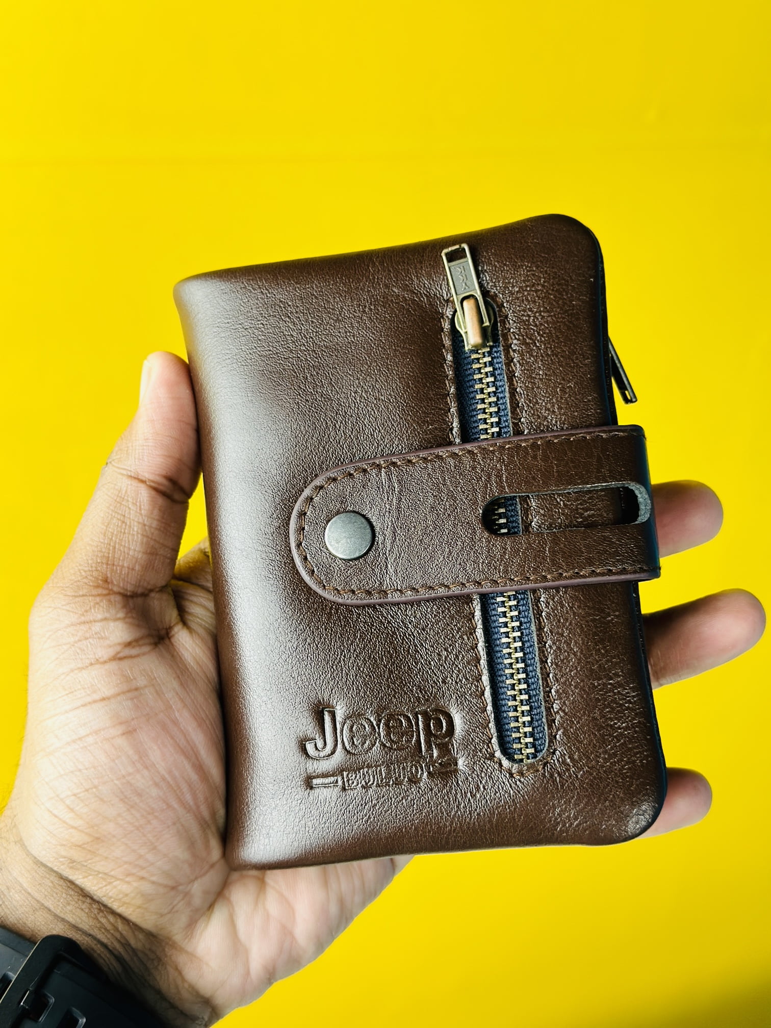 Men’s Stylish Leather Wallet – Chocolate Color