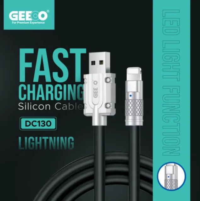Geeoo DC 130L  Silicone Lightning Cable