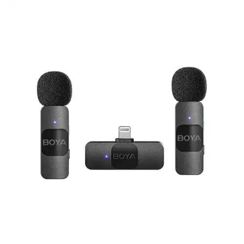 BOYA BY-V2 Ultracompact 2.4GHz Wireless Microphone System For IOS Device