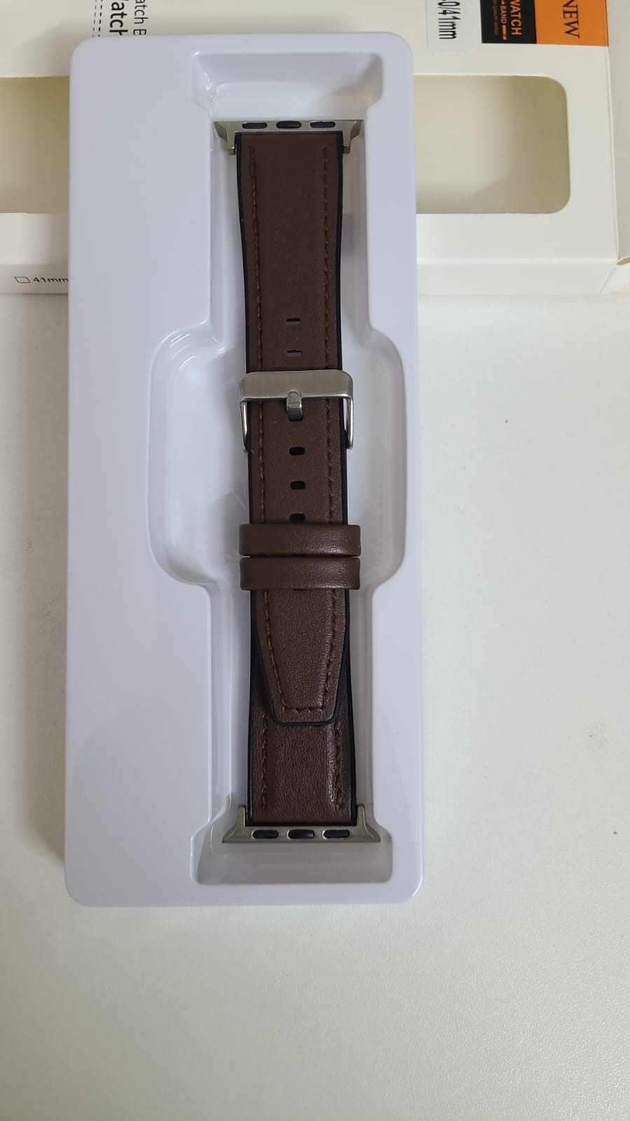 42/44/45/49mm Spigen  Leather Strap For Smartwatch – Coffee Color