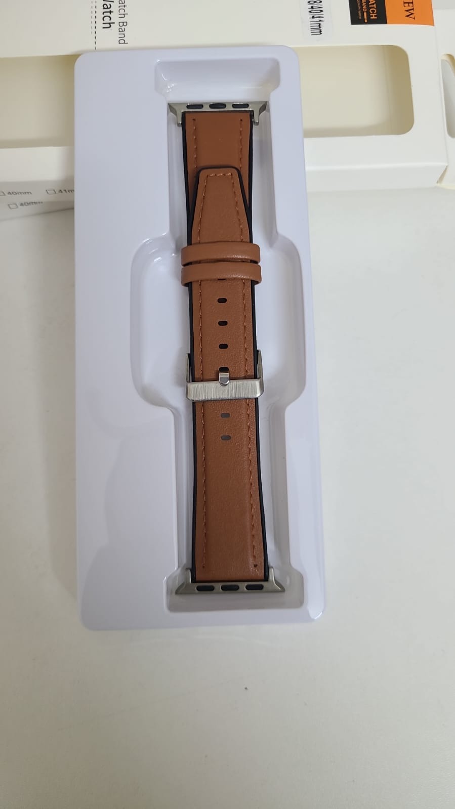 38/40/41mm Spigen  Leather Strap For Smartwatch – Brown Color
