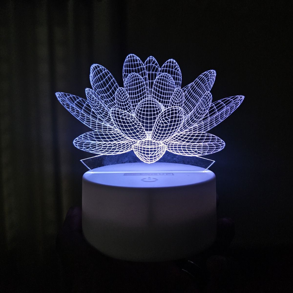 GearUP Acrylic Multicolor Night Lamp (Water Lily ) – 20 pcs