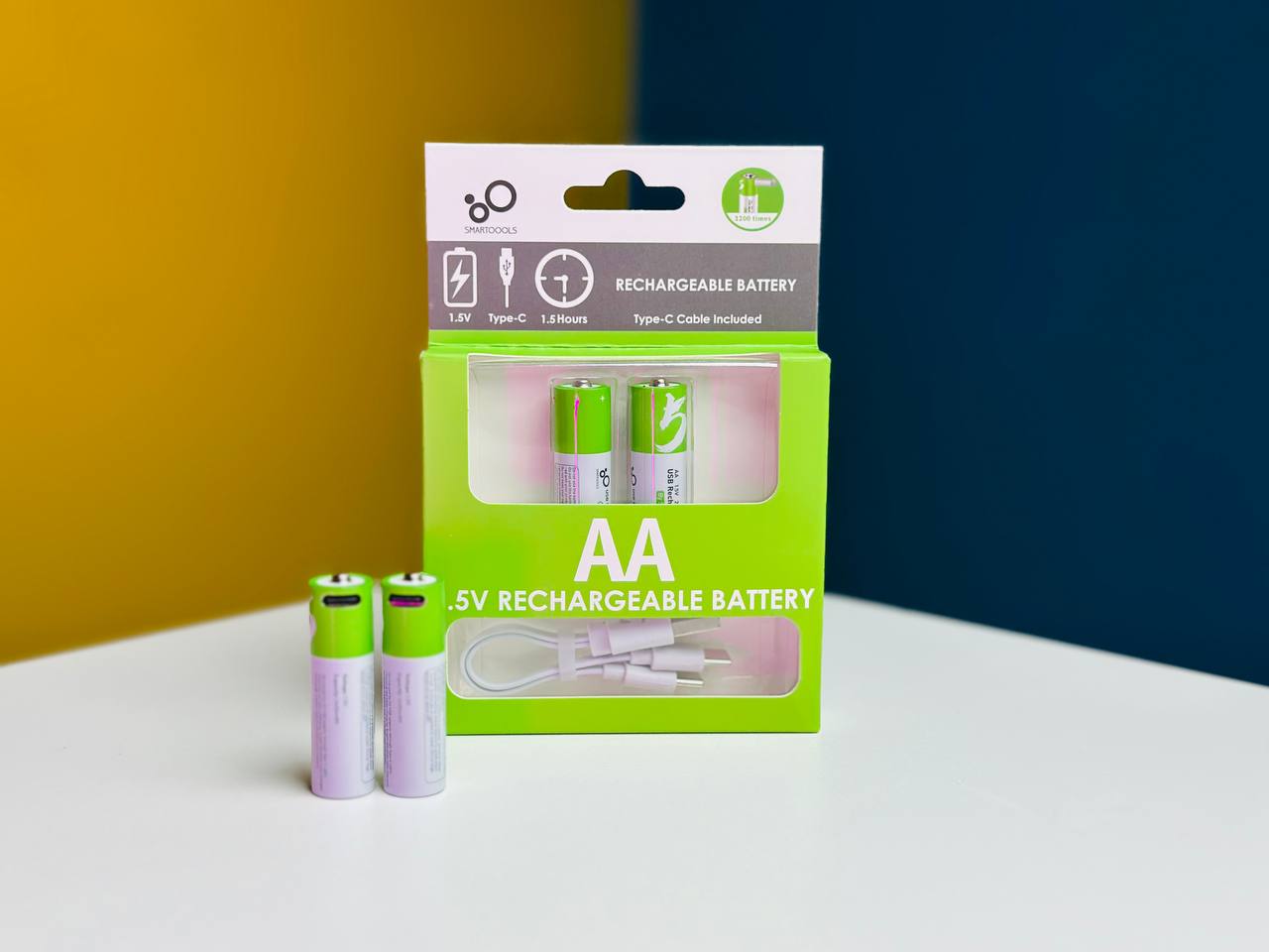 SmarToools RB20 AA 1.5V 2600mWh Rechargeable Battery ( 2 Pcs Set)