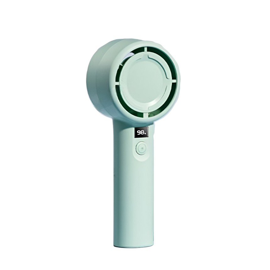 Plextone F2 5 Gear Handheld Fan With Display – Green
