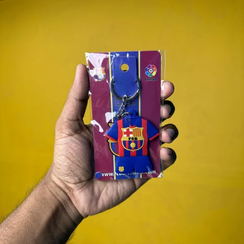 Barcelona Football Jersey Keyring