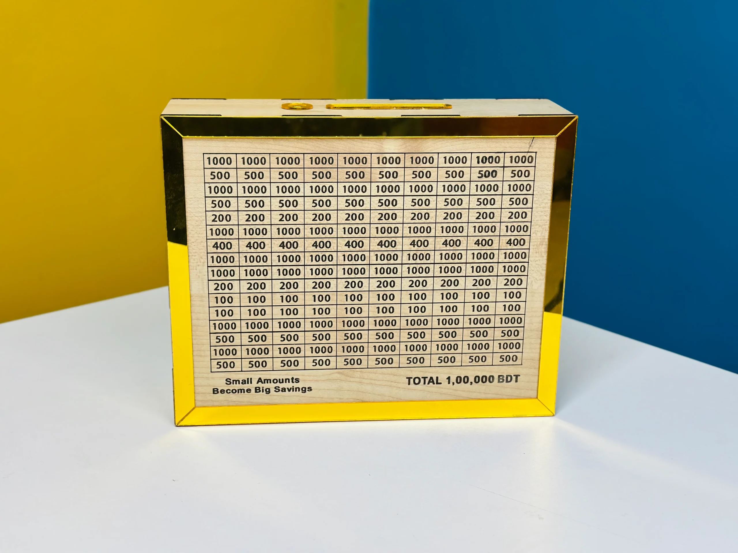 Wooden Savings Box – 1 Lakh BDT
