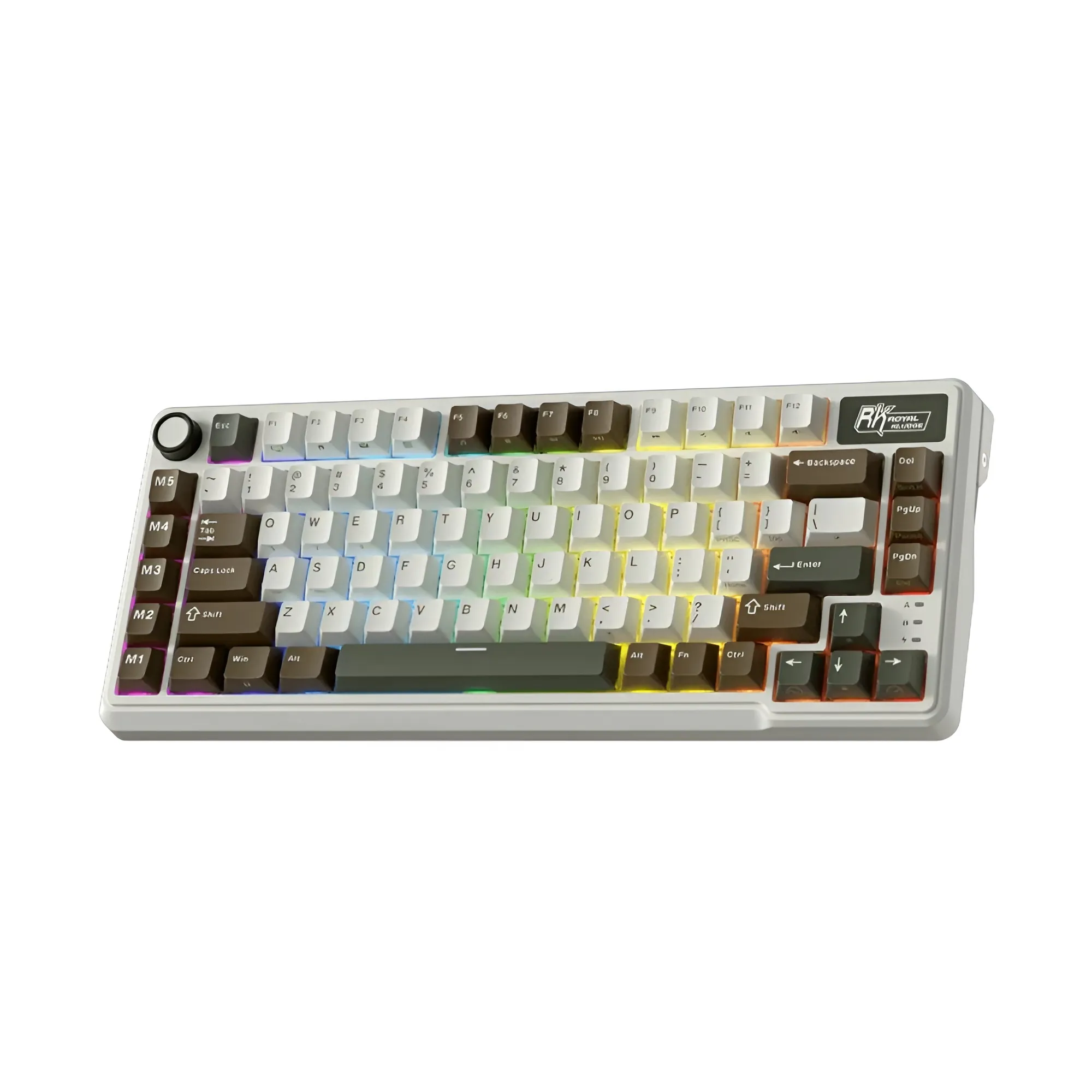 ROYAL KLUDGE RK L75 Tri-Mode Hot-Swappable Wireless Mechanical Gaming Keyboard – Palm Green