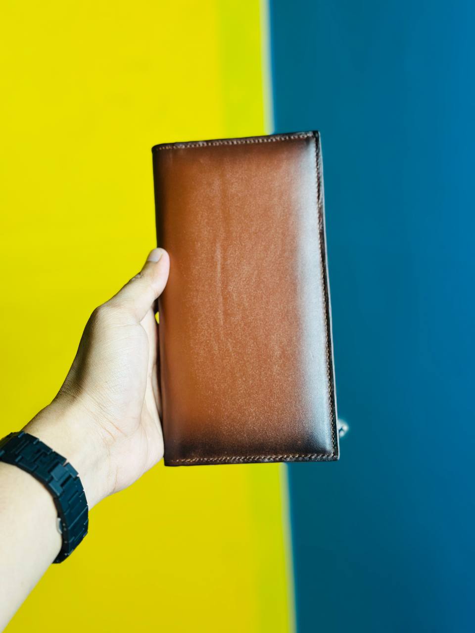 Men’s Genuine Leather Long Wallet – Multi Card Holder