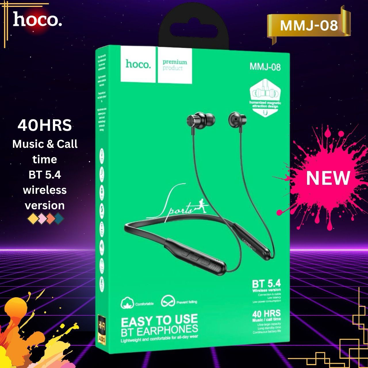MMJ08 Wireless Neckband 