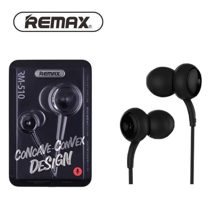 Original Remax RM-510 Earphone – Black