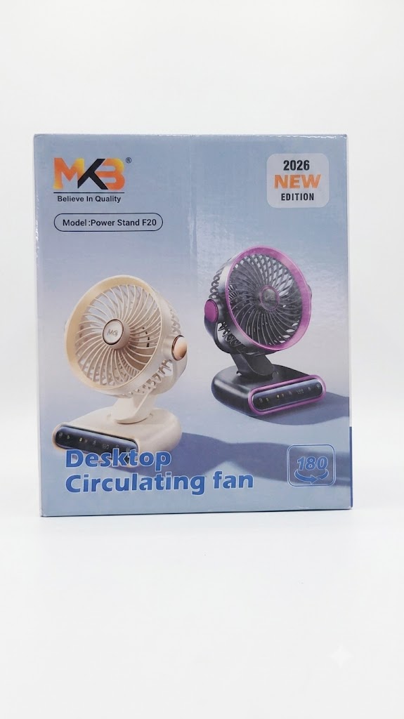 MKB Power Stand F20 Desktop Circulating Fan 