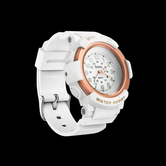 HOCO E112 Kids Quartz Watch with Smart Anti-Lost Tracker (Find My Network)- white